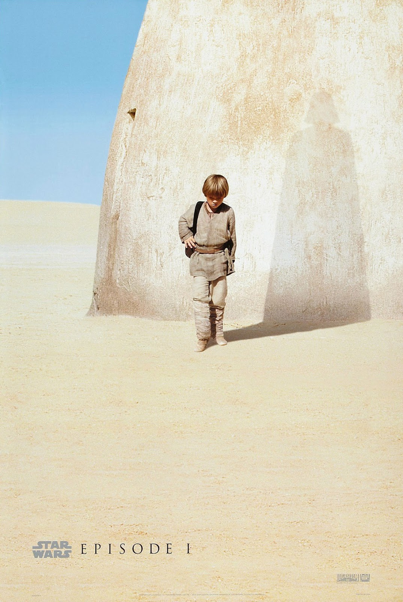 The first teaser poster for The Phantom Menace.